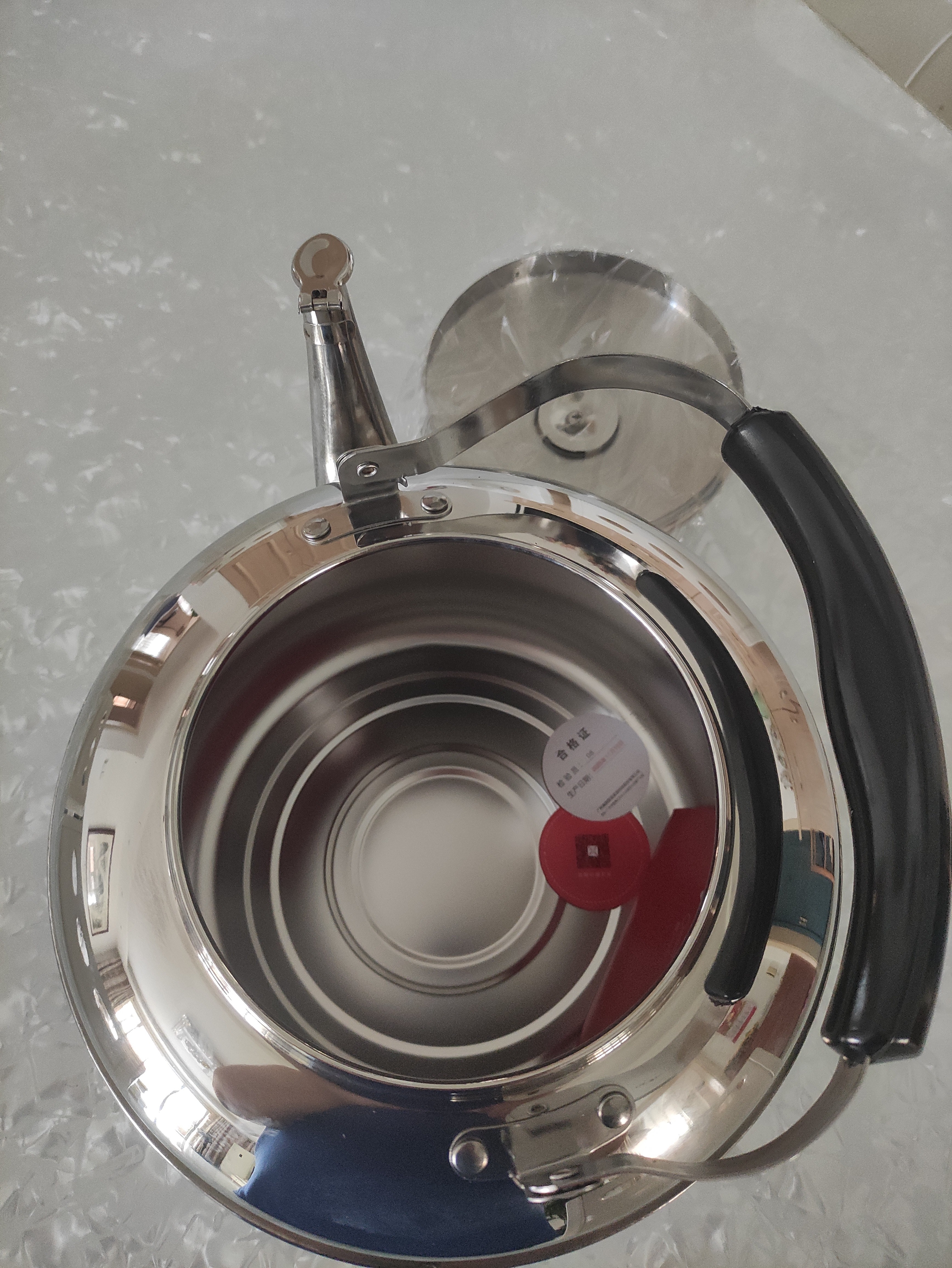 美厨（MAXCOOK）304不锈钢烧水壶响水壶 5L加厚鸣音 煤气电磁炉通用随机 MCH653 实拍图