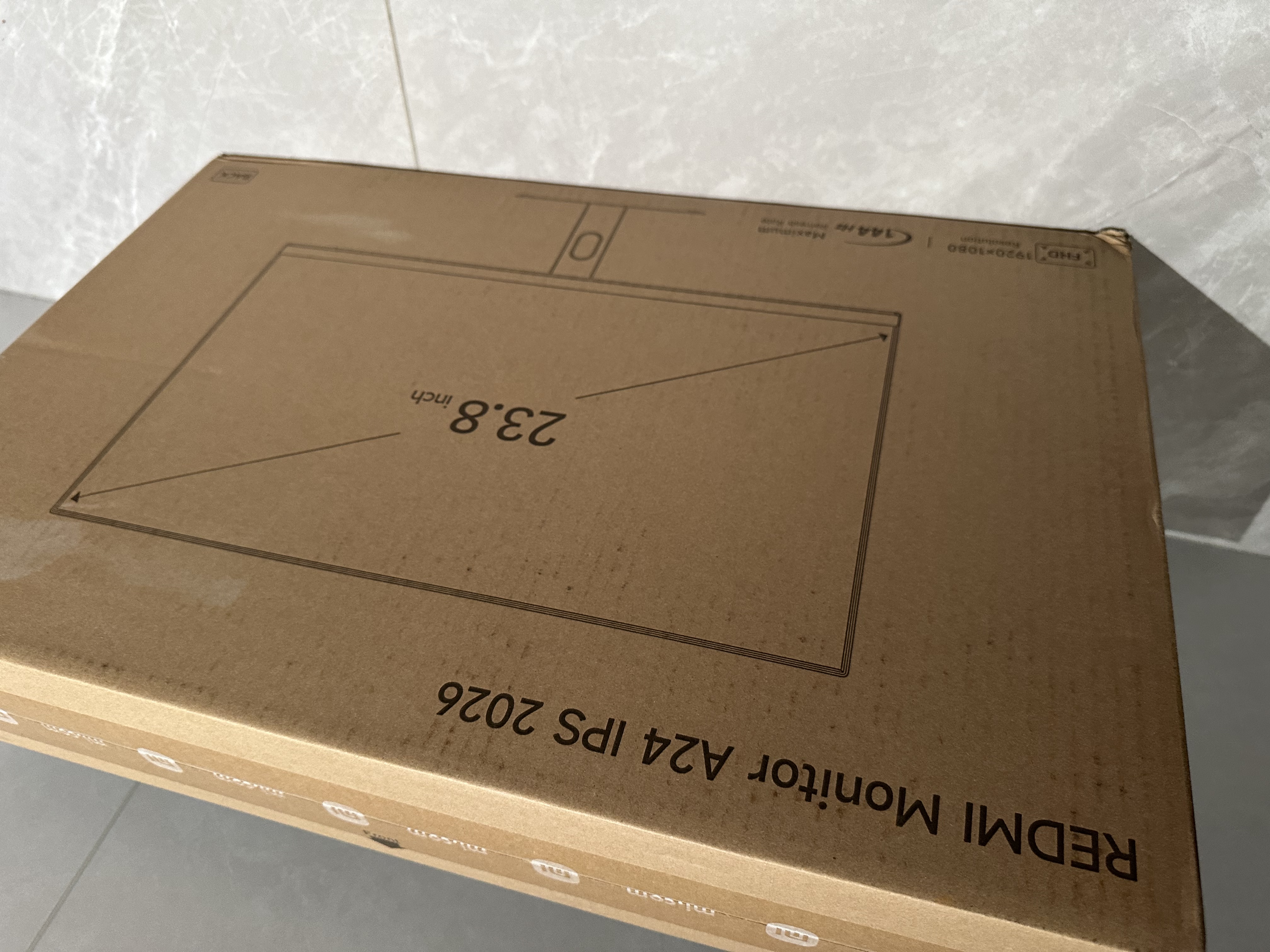 小米（MI）REDMI 23.8英寸显示器 144Hz IPS技术 专业级色准 低蓝光 电竞电脑办公显示器显示屏 A24 2026款 实拍图