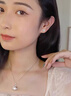 DAISY DREAM医用钛钢蝴蝶耳钉女精致超闪锆石钛合金耳环高级养耳洞冷淡风耳饰 (单只）A款粉色蝴蝶耳钉 实拍图