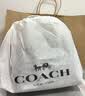 COACH/蔻驰 官方授权 女士简约通勤单肩斜挎手提包 胡桃木色配黑色CV965IMXAQ 实拍图