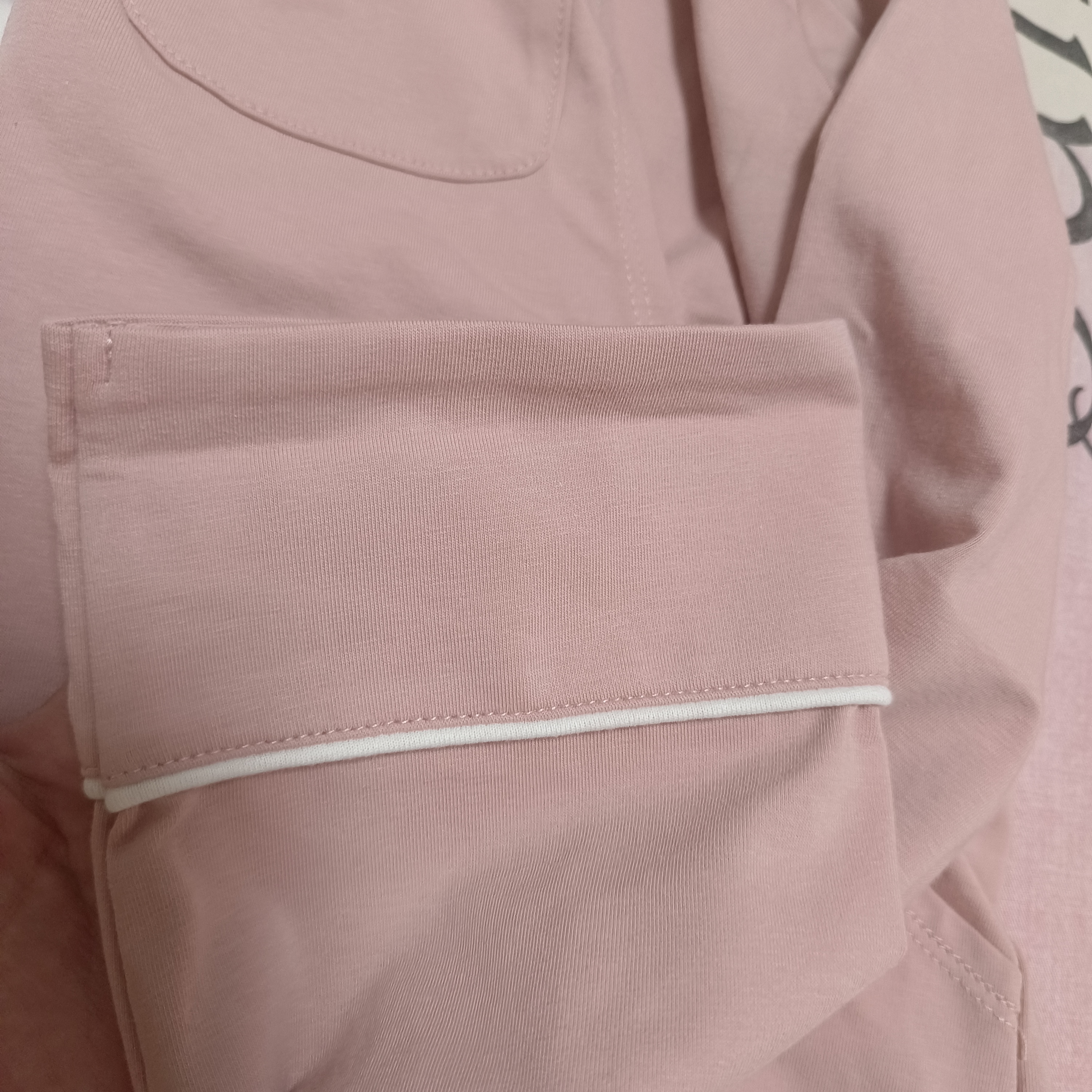 十月结晶月子服春夏四季产后哺乳装孕妇睡衣居家服可外出套装 豆粉【200g/㎡吸汗透气】 L码【建议115-145斤】 实拍图