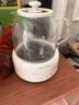 小质养生壶1.2L全玻璃花茶壶0胶水0金属恒温煮茶器办公室热牛奶神器保温壶家用烧水壶电热水壶 YSH13 实拍图