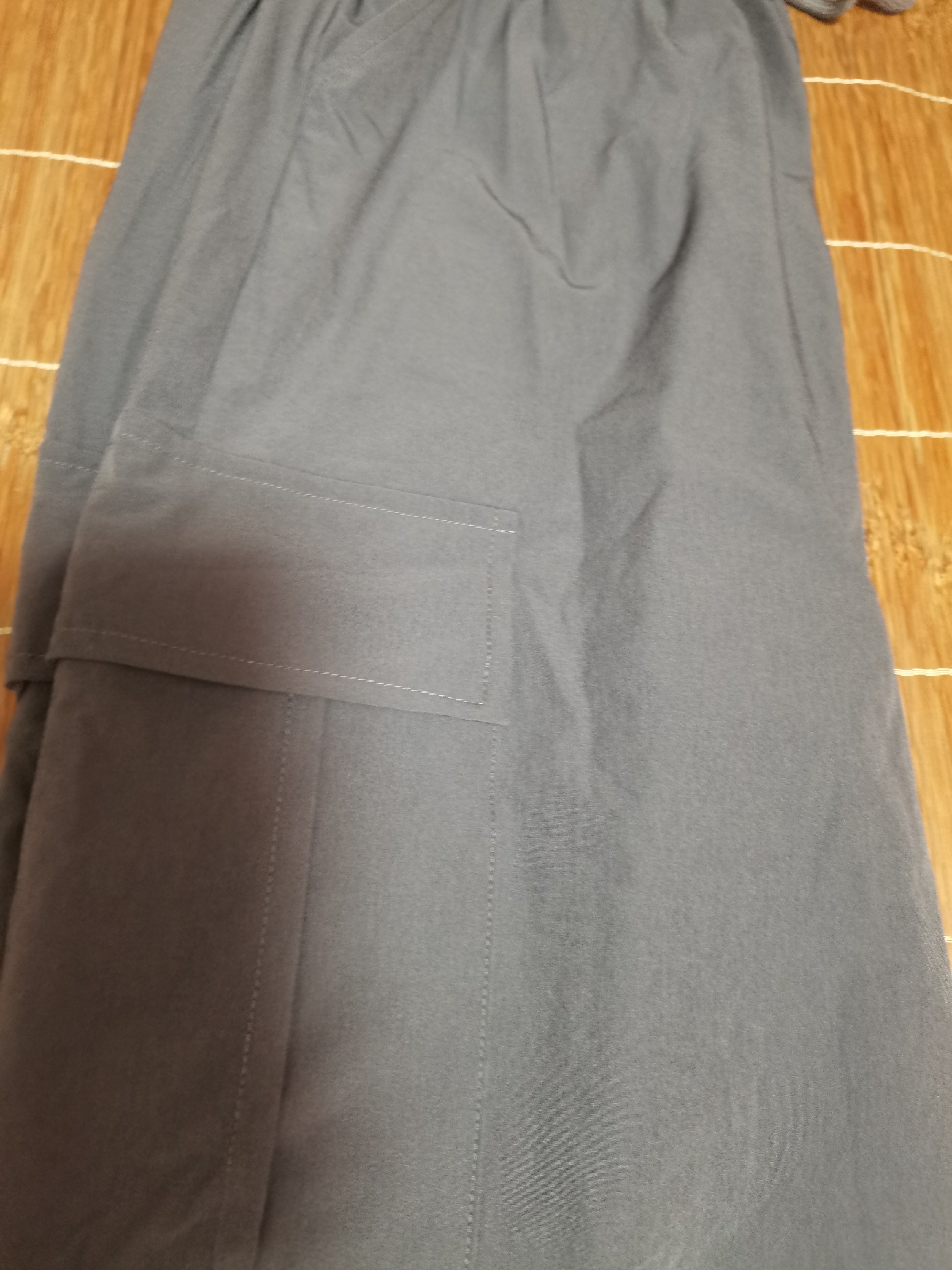 浪莎美式降落伞工装裤女夏季冰丝高腰阔腿宽松休闲速干户外运动裤女 实拍图