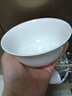 斯凯绨（Sky Top）米饭碗陶瓷小汤碗骨瓷纯白家用乔迁酒店餐具4.5英寸金钟碗4件套装 实拍图