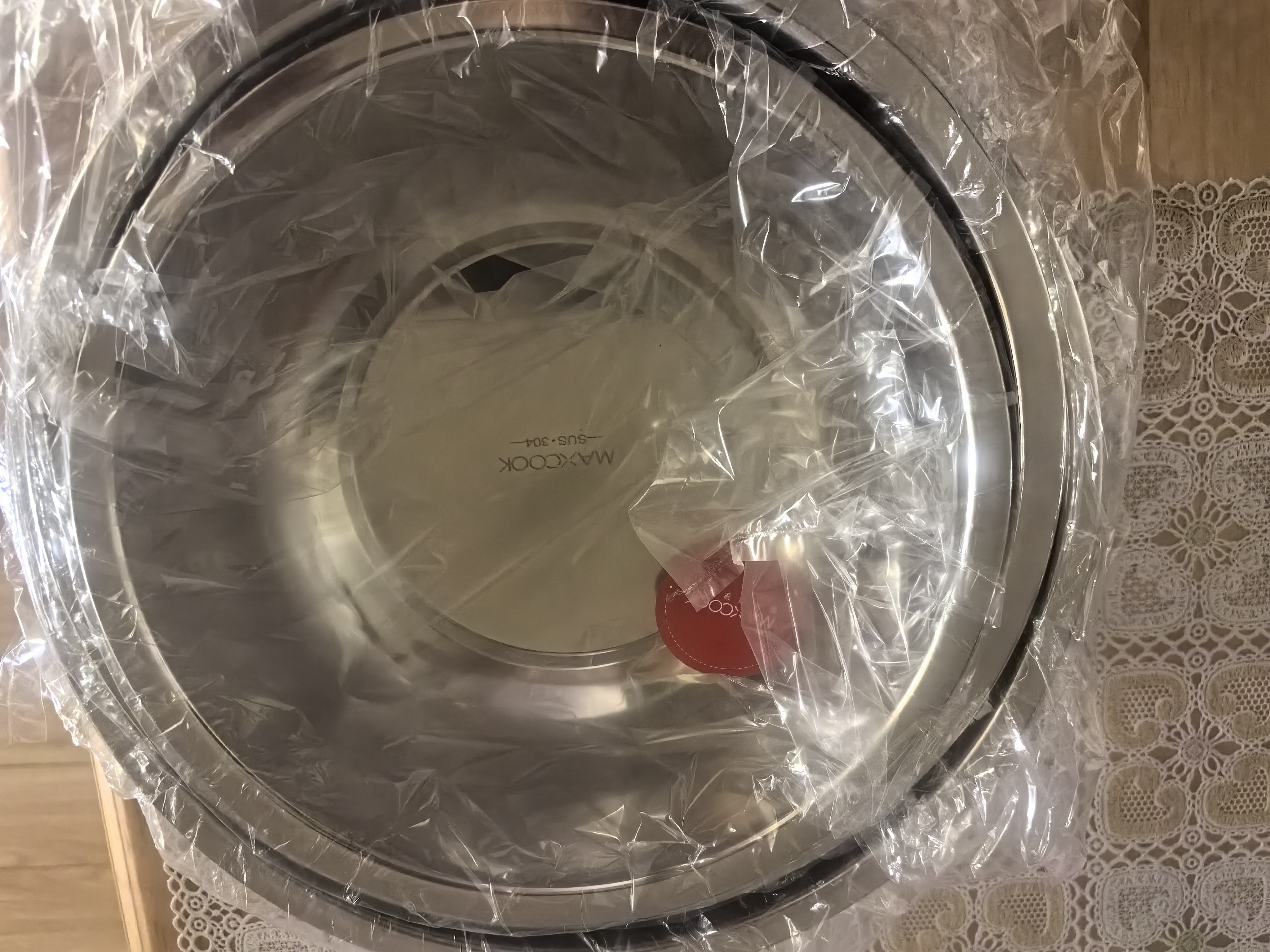 美厨（MAXCOOK）加厚304不锈钢汤盆菜盘套装 食品级洗菜盆揉和面盆打蛋盆MCWA7320 实拍图