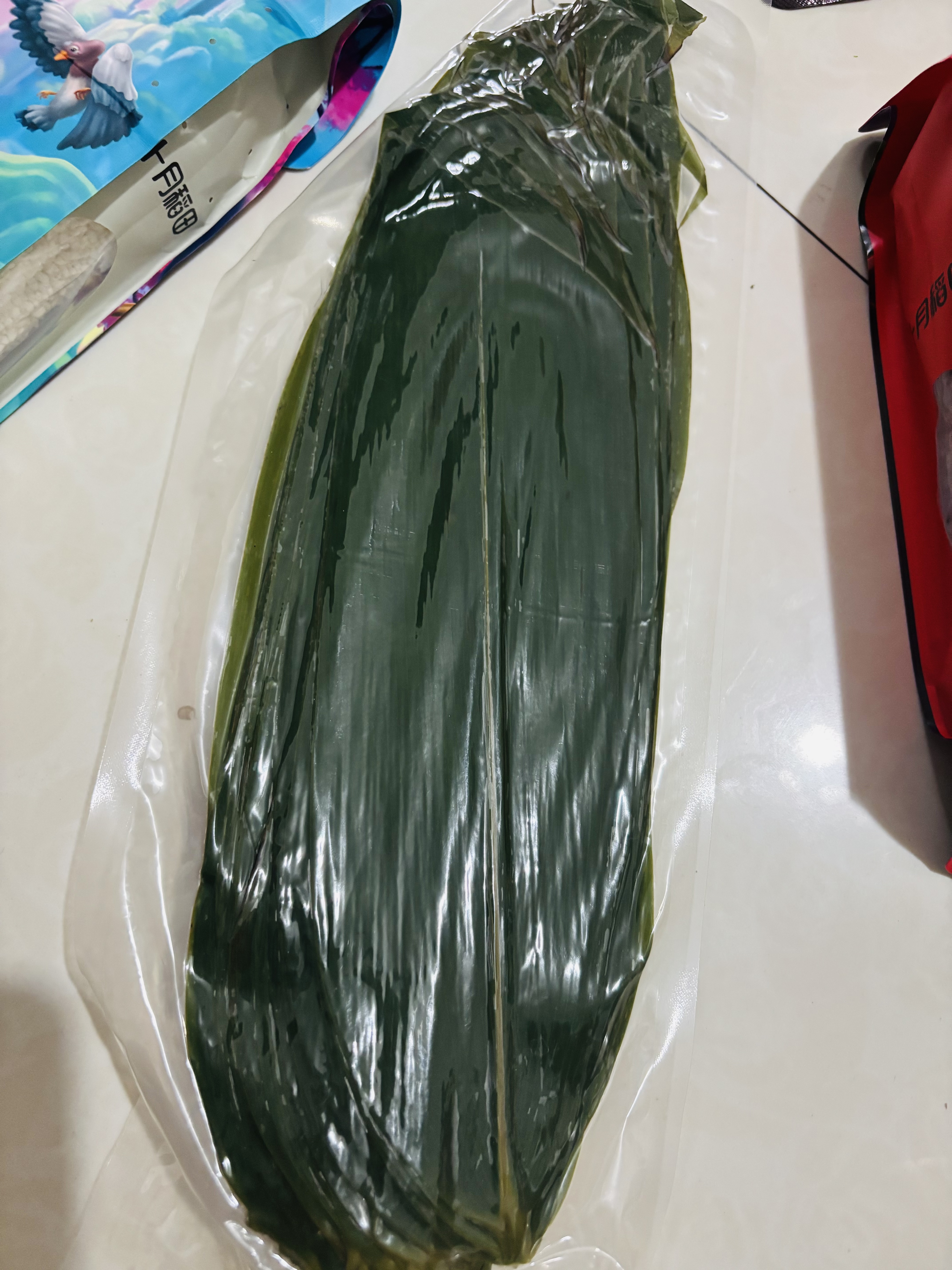 鲜窝窝 粽子叶 大号新鲜宽粽叶50片 包粽子材料农家箬竹叶芦苇叶 实拍图