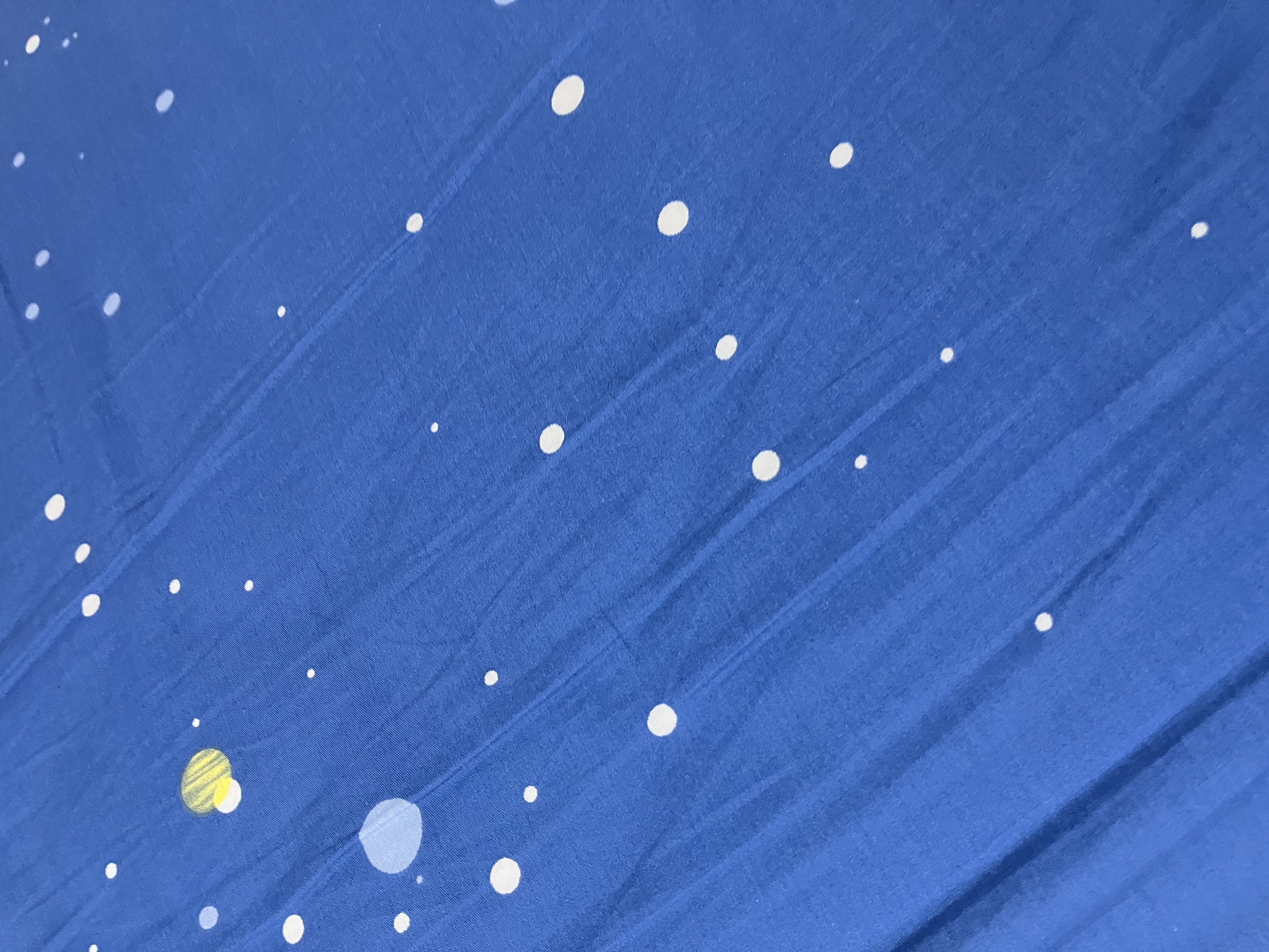水星家纺出品百丽丝床笠单件 100%全棉 40支阳光全棉面料床笠罩 仰望星辰全棉印花床笠 120cm*195cm 实拍图
