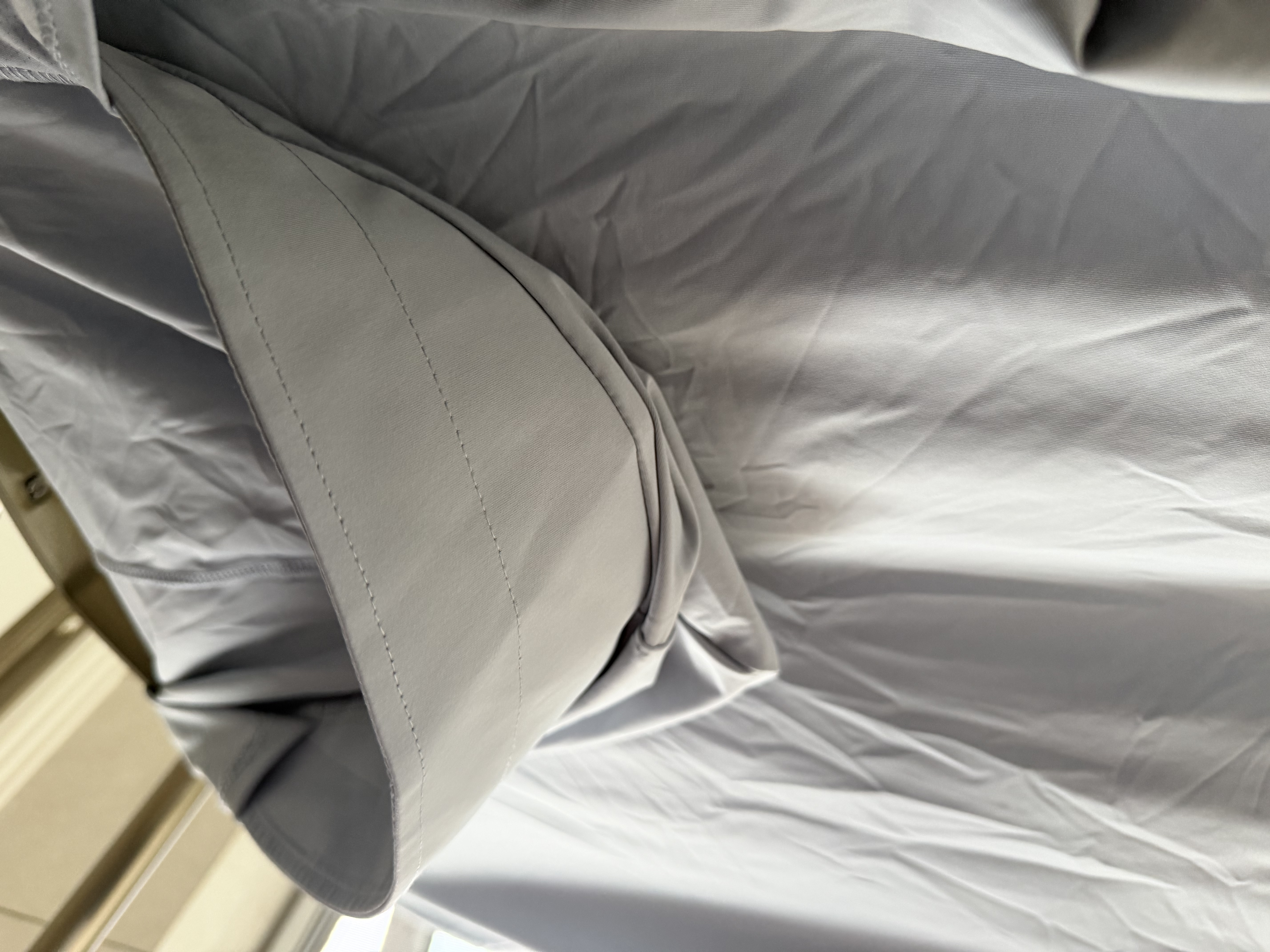 名创优品（MINISO）冰丝防晒衣男夏季户外大帽檐防紫外线外套凉感上衣服 浅灰 XL 实拍图