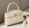 CHARLES&KEITH鳄鱼纹凯莉包手提斜挎婚包包女包生日礼物送女友CK2-50270880-1 Ivory象牙色 S 实拍图