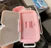 昱博晏 凯蒂猫316不锈钢饭盒小学生专用女孩儿童分隔三格带饭餐盘便当盒 【316饭盒-凯蒂猫*粉/三格+餐具+提包】 实拍图