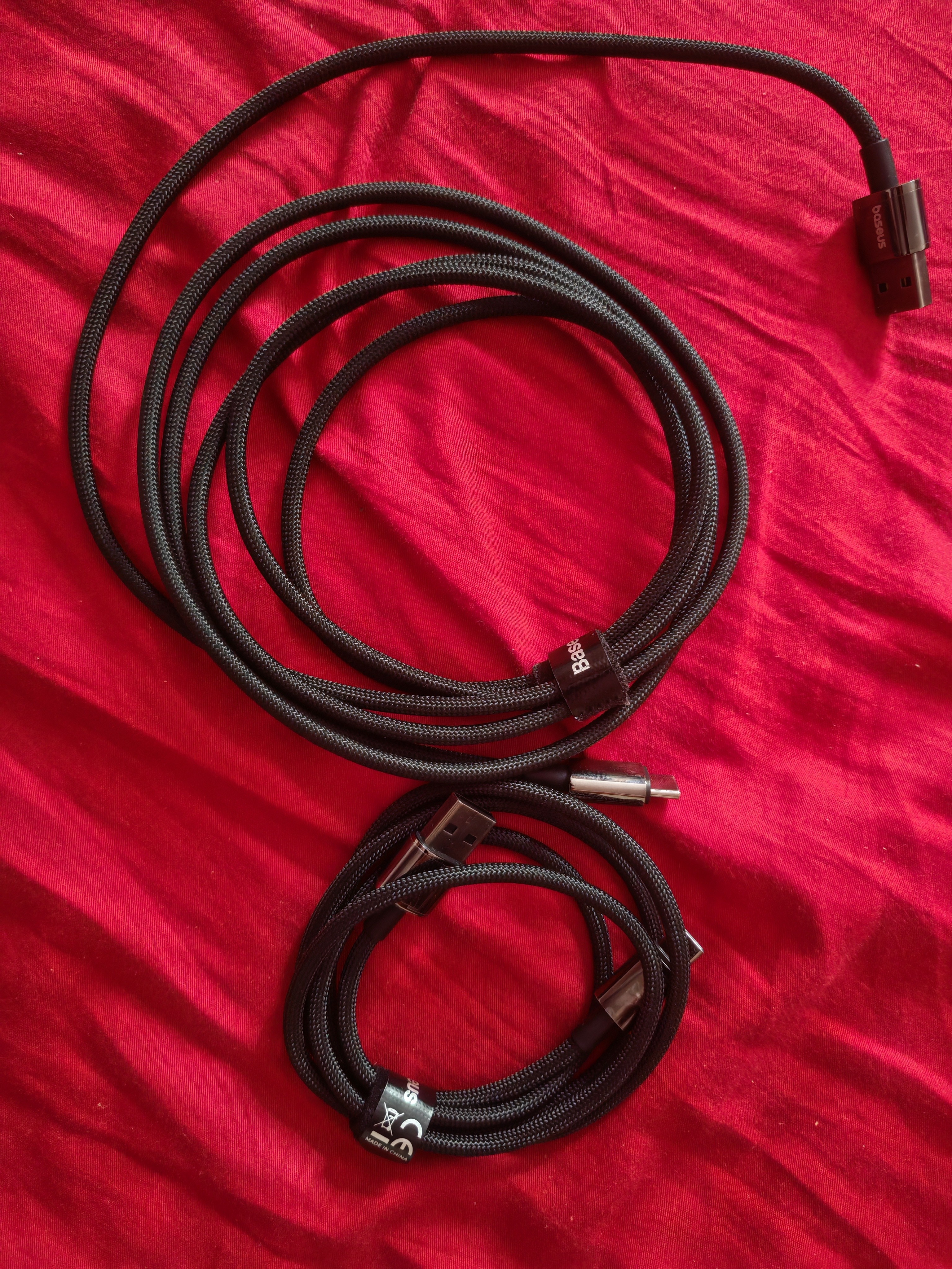 倍思【超级快充】Type-C数据线6A/5A充电器线100W/66W适用华为Mate60/40/30vivo荣耀oppo小米手机 【1米+2米组合】钨金耐用编制线 实拍图
