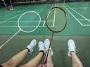 李宁（LI-NING）羽毛球拍雷霆小钢炮PRO熔岩红5U单拍已拉线 AYPU083-5 实拍图