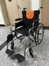 鱼跃手动轮椅车大轮轻便可折叠老人专用出行代步仅13kg铝合金H062 实拍图