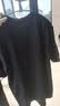 名创优品（MINISO）短袖男纯棉t恤夏季新款百搭半袖男士宽松大码正肩体恤Z 黑色 XL 实拍图