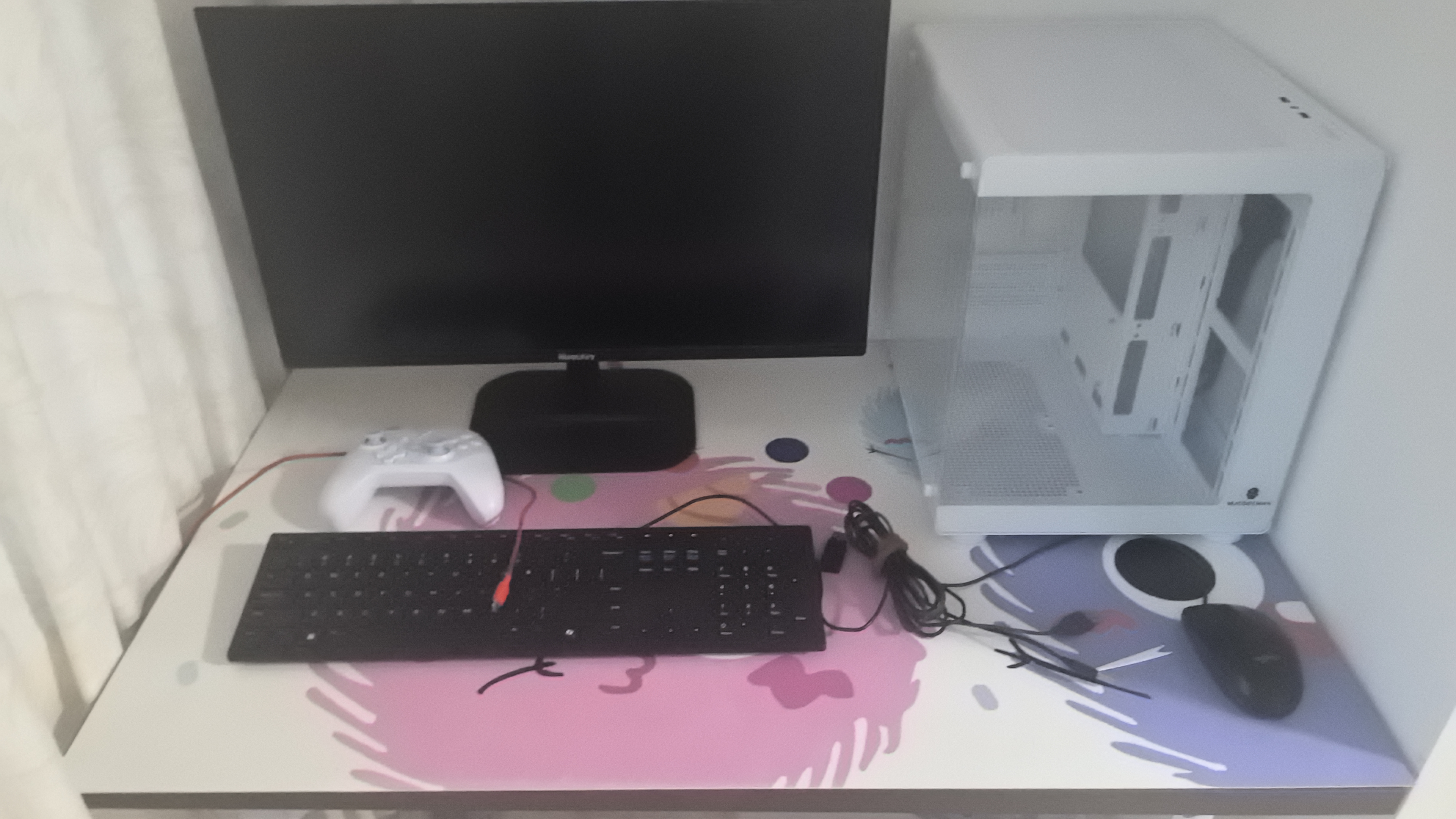 Huntkey23.8英寸2K100Hz超清显示器 IPS低蓝光不闪屏可壁挂三微边 家用办公电脑显示屏H2435Q 实拍图