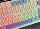 银雕(YINDIAO) K500键盘彩包升级版 机械手感 游戏背光电竞办公 USB外接 全尺寸 白蓝双拼混光有线键盘 实拍图