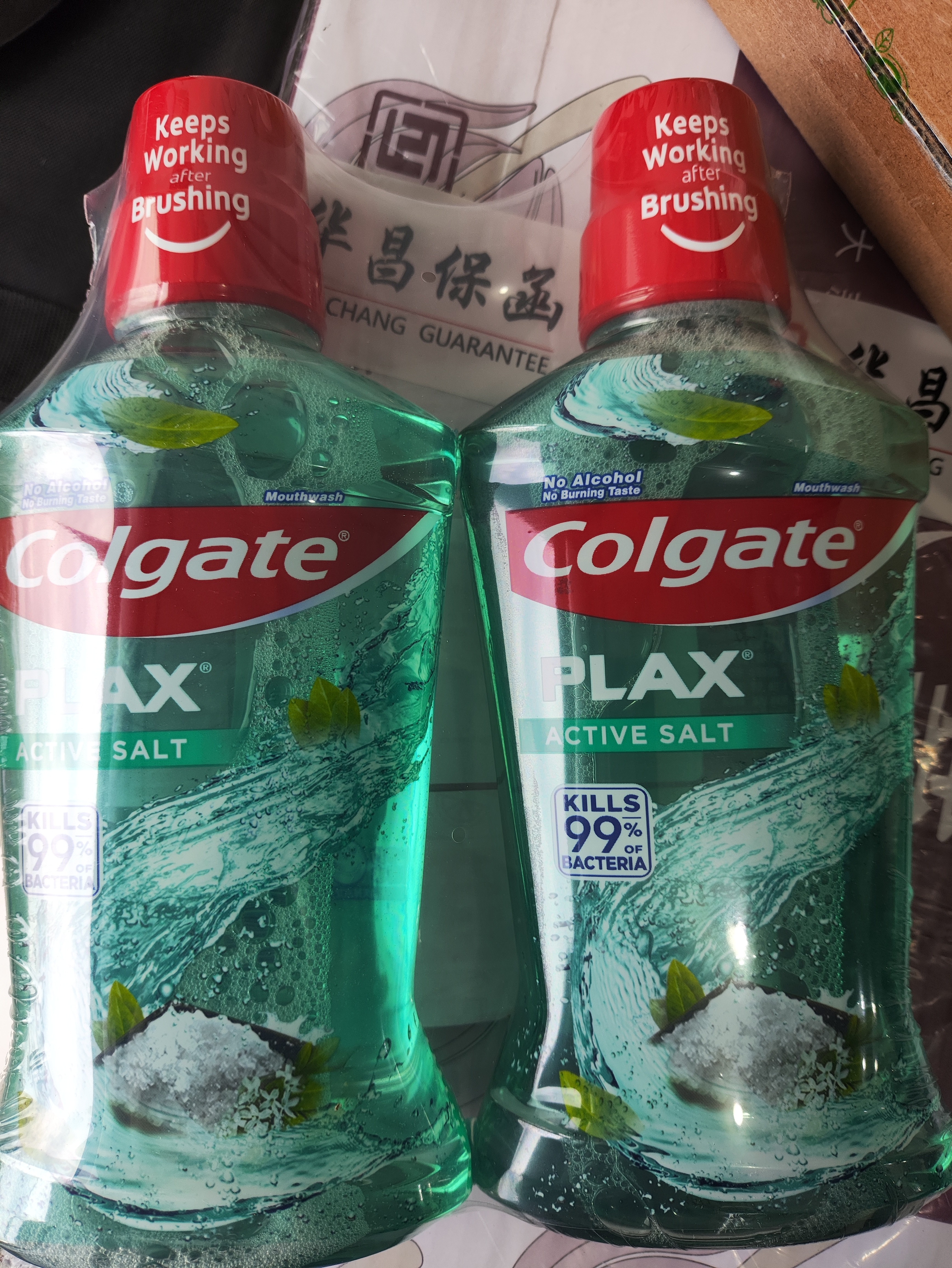 高露洁（Colgate）【孙颖莎同款】清爽海盐精油进口漱口水1000ml含氟深层清洁自营 实拍图