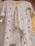 欢喜小熊新生儿连体哈衣春夏季宝宝纯棉护肚爬服0-6个月新生婴儿蝴蝶衣 实拍图