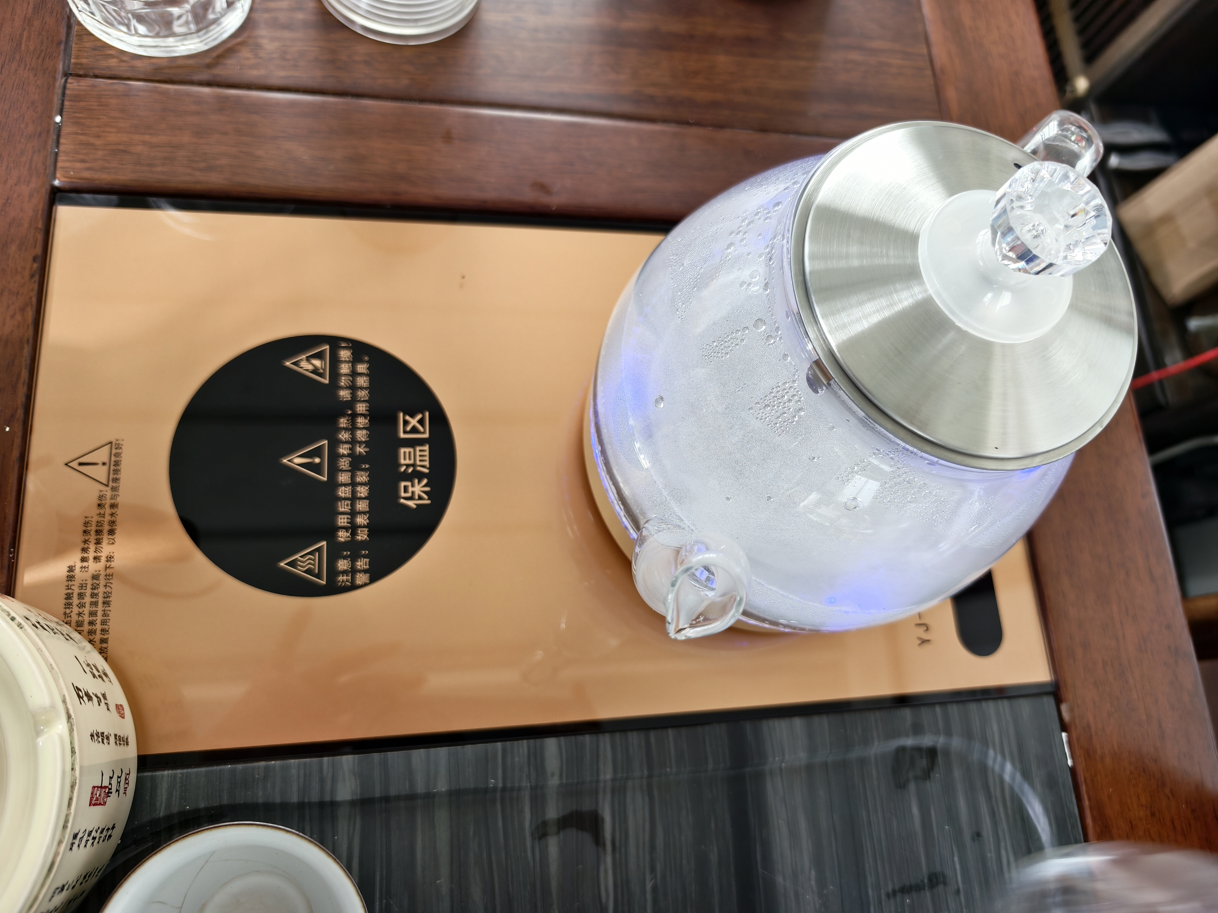 友家铺子（Biooner）全自动上水电热水壶烧水壶电茶壶煮泡茶家用办公茶台一体茶桌嵌入式茶具套装 1L 底部上水-保温款（ 长宽37*20cm） 实拍图