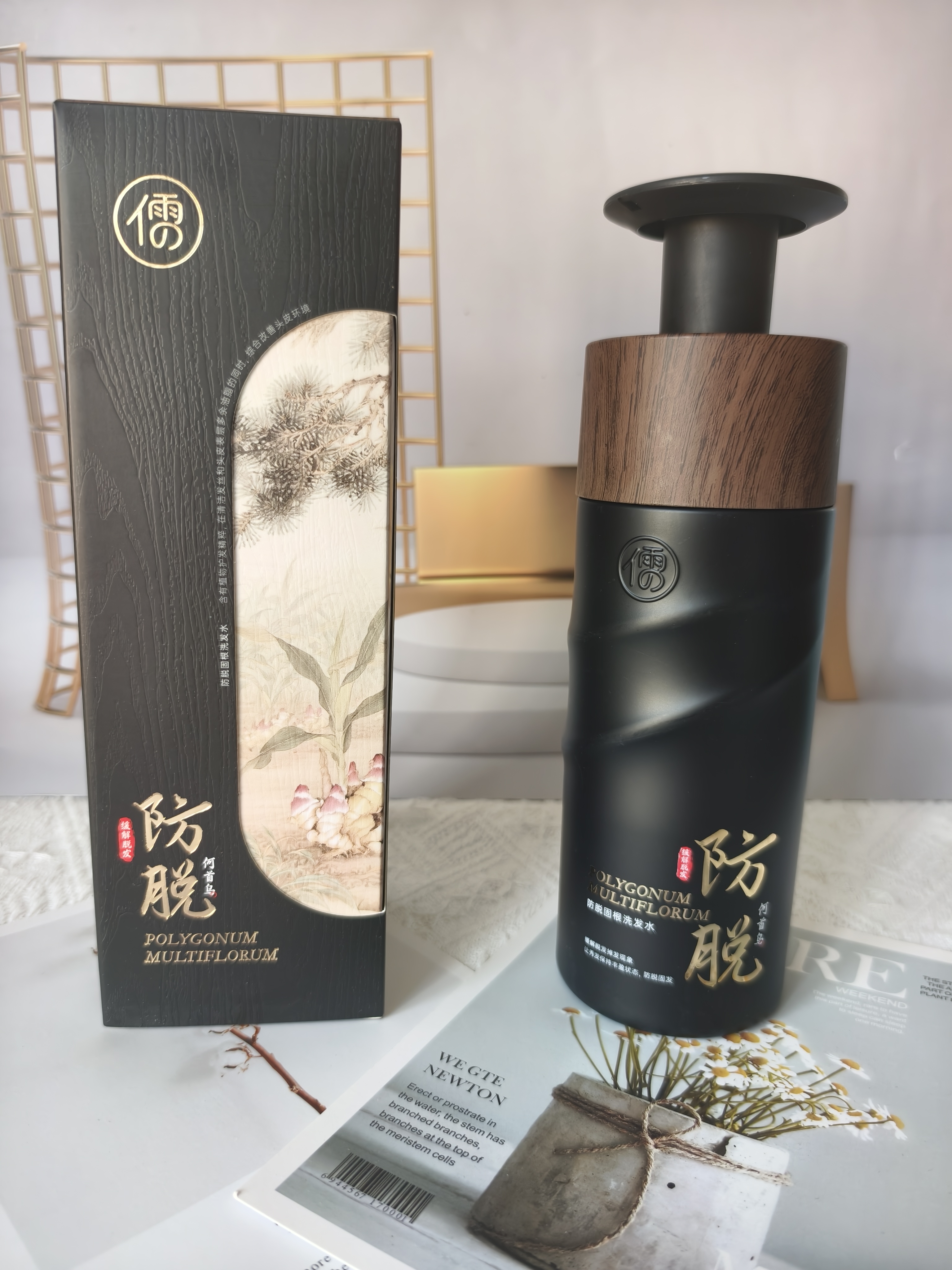 儒意（RUYI）生姜侧柏叶防脱固根洗发水育生密发根控油蓬松洗头膏露液 实拍图