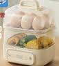 美的（Midea）煮蛋器蒸蛋器双层家用迷你小蒸锅 早餐鸡蛋羹自动断电防干烧便携式家用MZ-ZDE2015D 实拍图