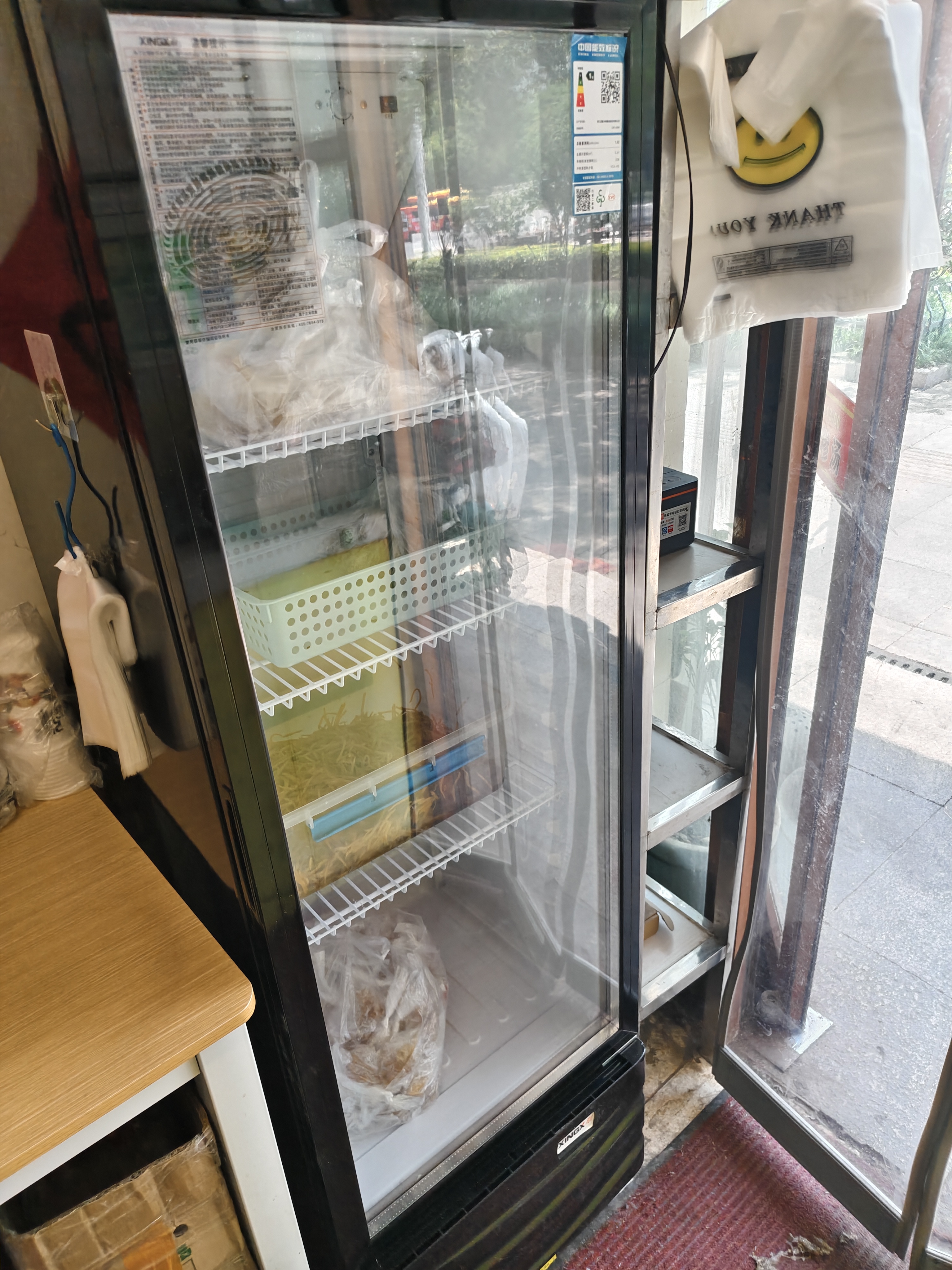 星星展示柜冷藏保鲜柜冷藏柜立式冰柜商用酒柜饮料冷柜风冷除霜单门便利店留样柜LSC-235H 实拍图