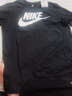 耐克(NIKE)男短袖T恤 纯棉 运动休闲 经典简约 AR5005-010 黑色M 实拍图