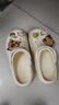 名创优品（MINISO）洞洞鞋女款踩屎感eva防滑防臭沙滩鞋增高凉拖鞋女夏季外穿凉拖鞋 卡其+海洋星星 6个鞋花 38-39 实拍图
