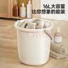 五月花水桶手提16L大容量宿舍泡脚桶拖把桶家用塑料桶储水加厚耐用 实拍图