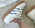 adidas「T头鞋」VL COURT 2.0复古休闲板鞋德训鞋阿迪达斯轻运动   汉玉白/蓝色/金色 (推荐女生买小半码)   37 实拍图