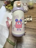 babycare儿童保温杯水壶吸管杯大宝宝学饮杯316不锈钢双饮上学600ml 实拍图