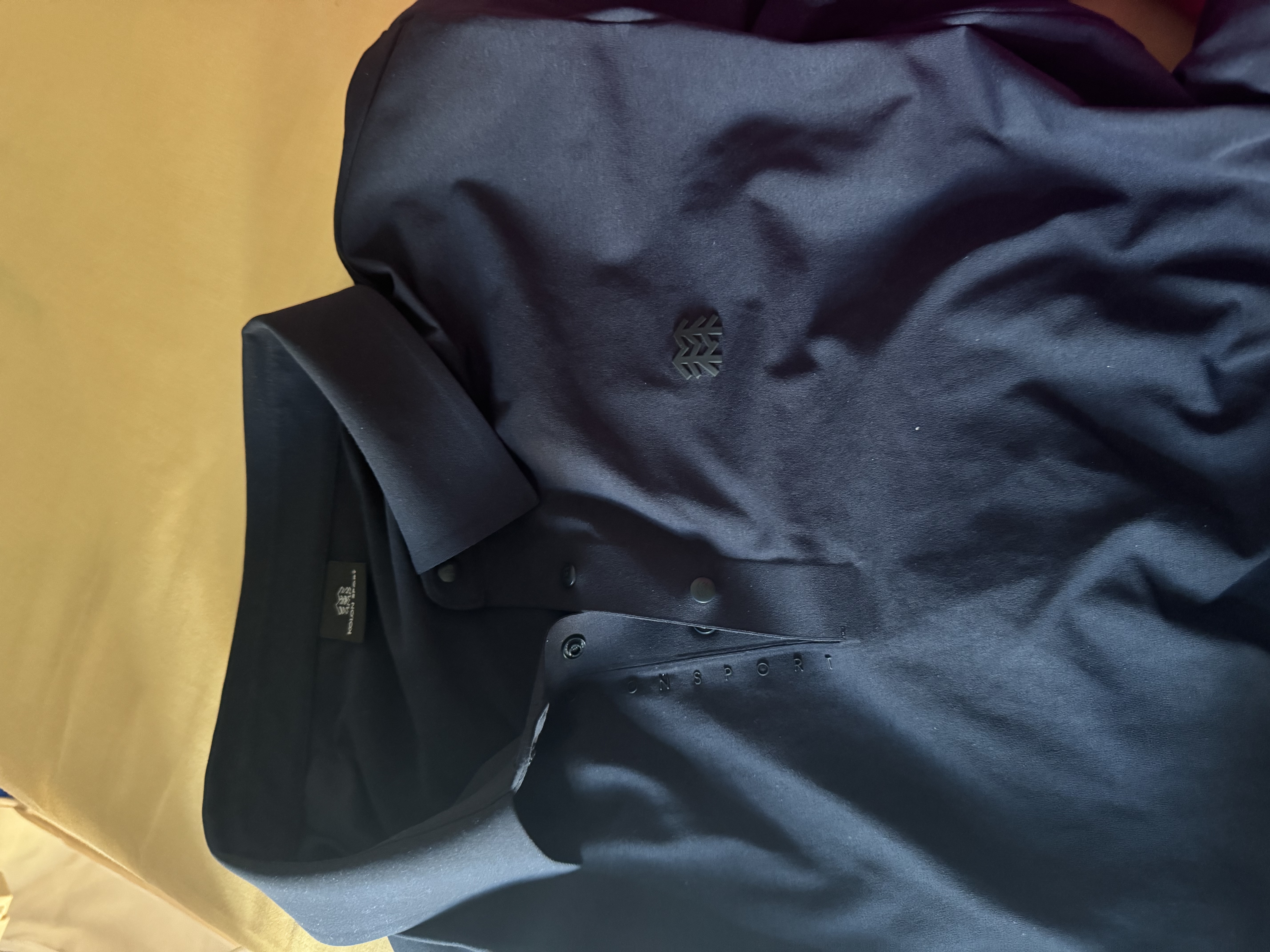 KOLON SPORT/可隆SECO POLO衫  男士户外抗菌防晒UPF50+吸湿速干T恤 LHPT6MTT23-NV 藏蓝 XL 180/100A 实拍图
