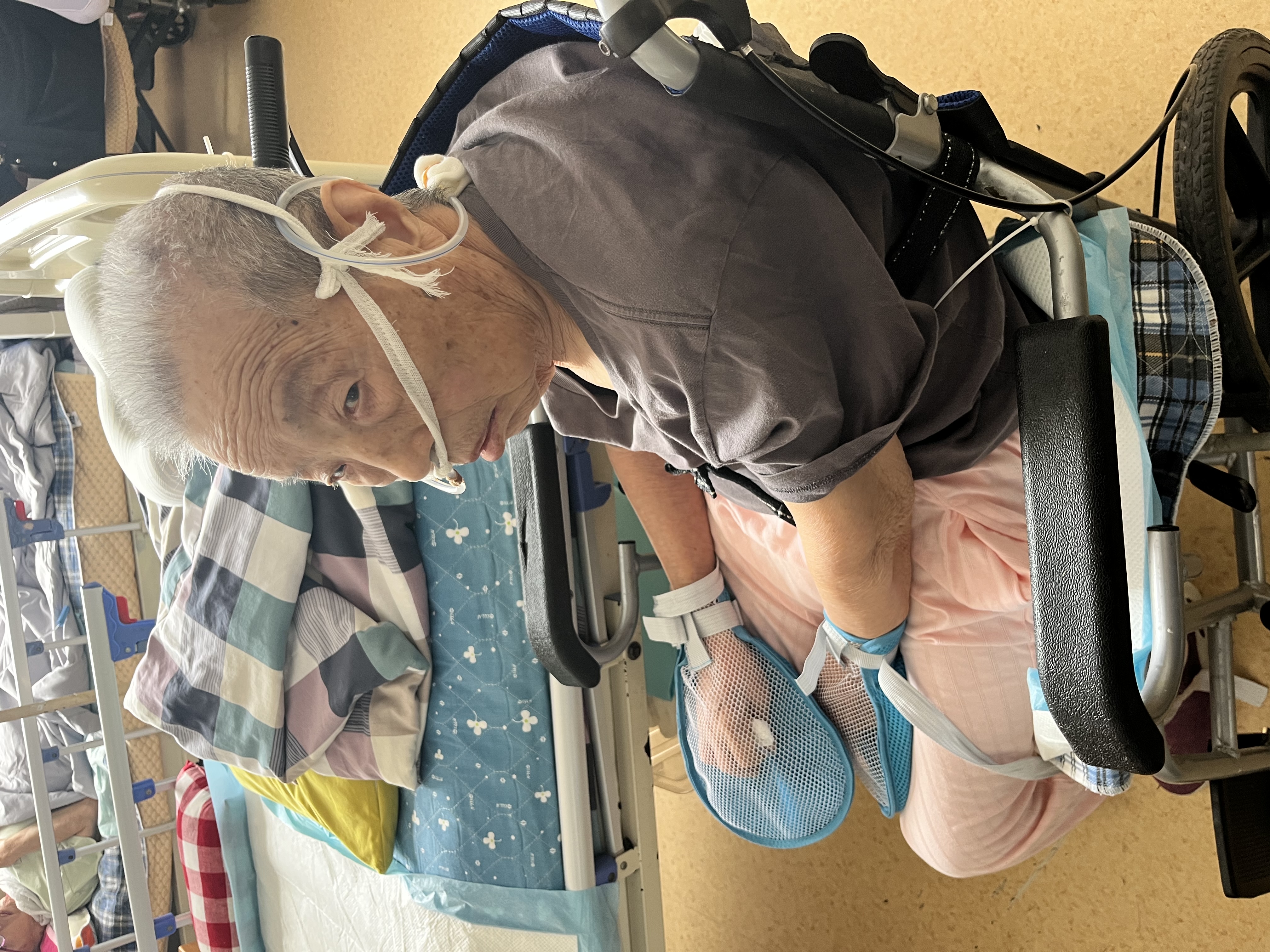 益泰防拔管医用约束手套老人防抓手套手腕固定带绑绳防抓板防病人自伤 实拍图