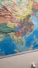 【时光学】中国地图立体地图 高清精雕超大凹槽3d立体凹凸竖版学生地理百科墙贴 实拍图