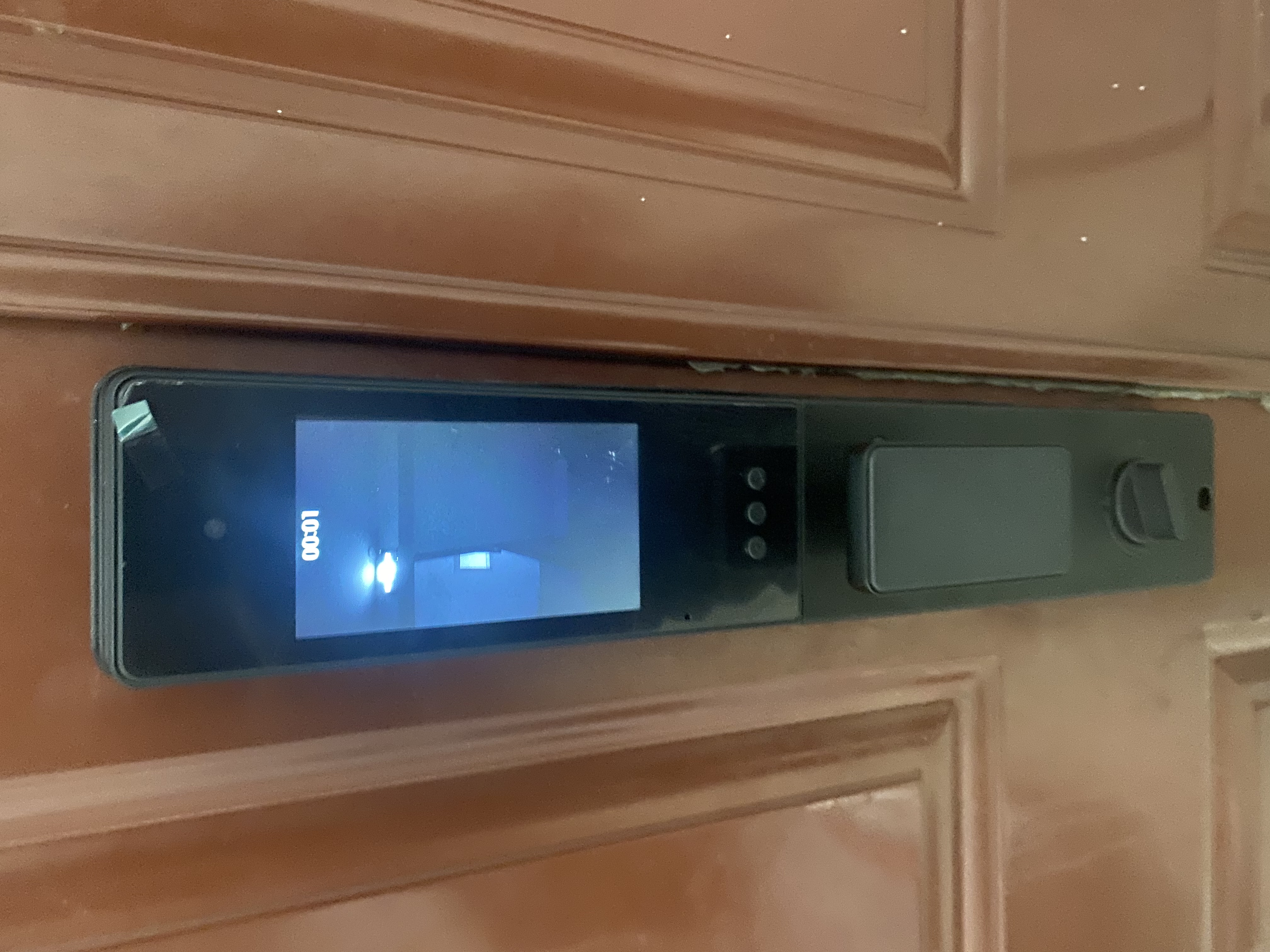爵象3D人脸智能门锁AI双屏双摄监控双电续航家用指纹电子密码锁S80 实拍图