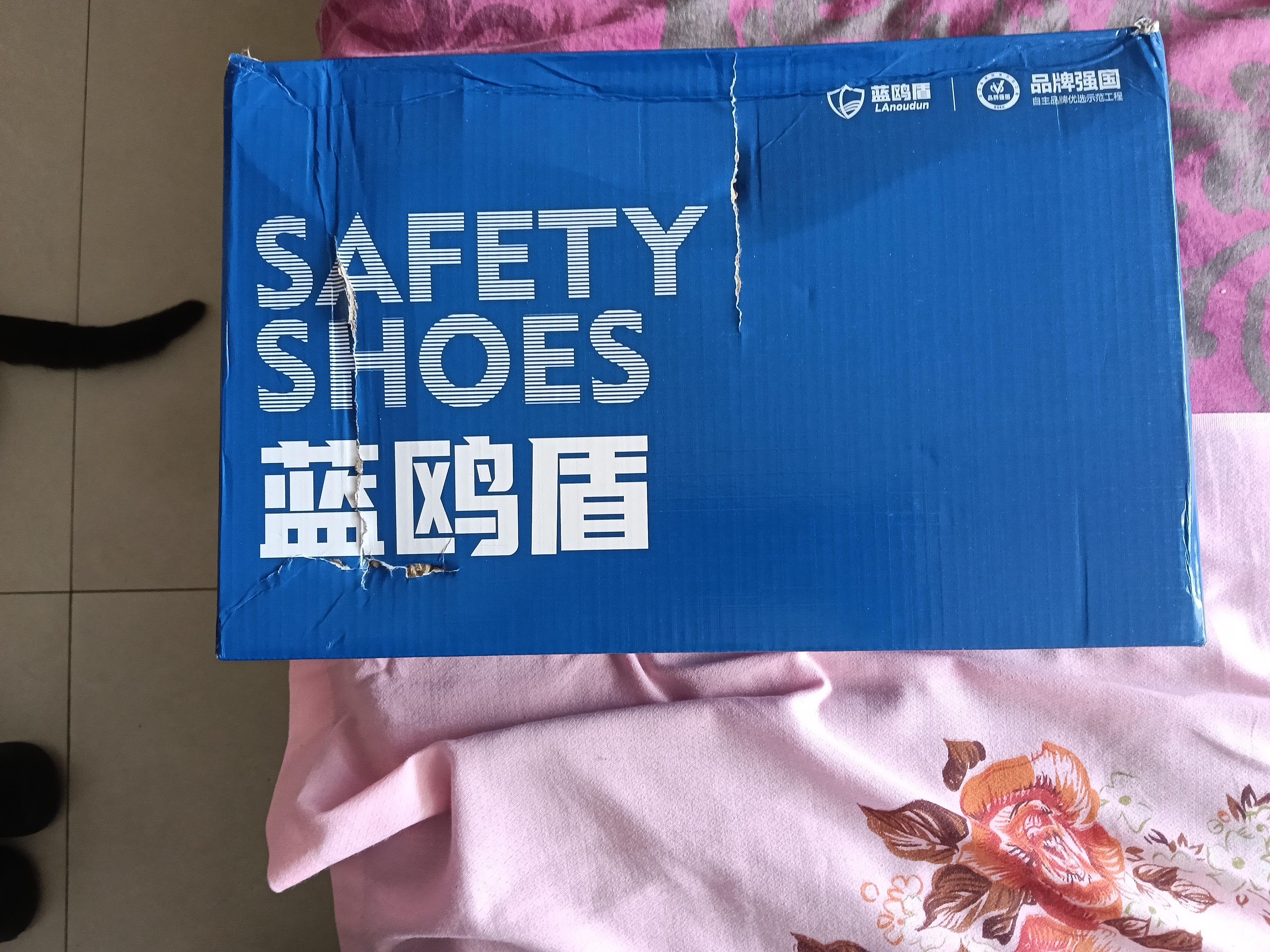 蓝鸥盾劳保鞋男士夏季透气轻便防砸钢包头防刺穿工作耐磨安全鞋D211 42 实拍图