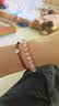 小幸运红绳手链细手绳藏银四叶草简约编织女小礼物旅游纪念品 酒红色四叶草手绳  手围大小可调 实拍图