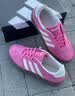 adidas「T头鞋」BARREDA休闲板鞋德训鞋男女阿迪达斯官方轻运动   粉色/汉玉白/树脂黄   35.5 实拍图