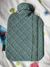BYXAS/百赛施德国TUV认证灌水暖水袋注水热水袋暖手宝 大号1.8L雾霾蓝 实拍图