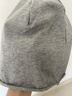 南极人帽子男士睡帽薄款包头帽光头帽空调帽睡眠帽月子帽女堆堆帽 浅灰 实拍图