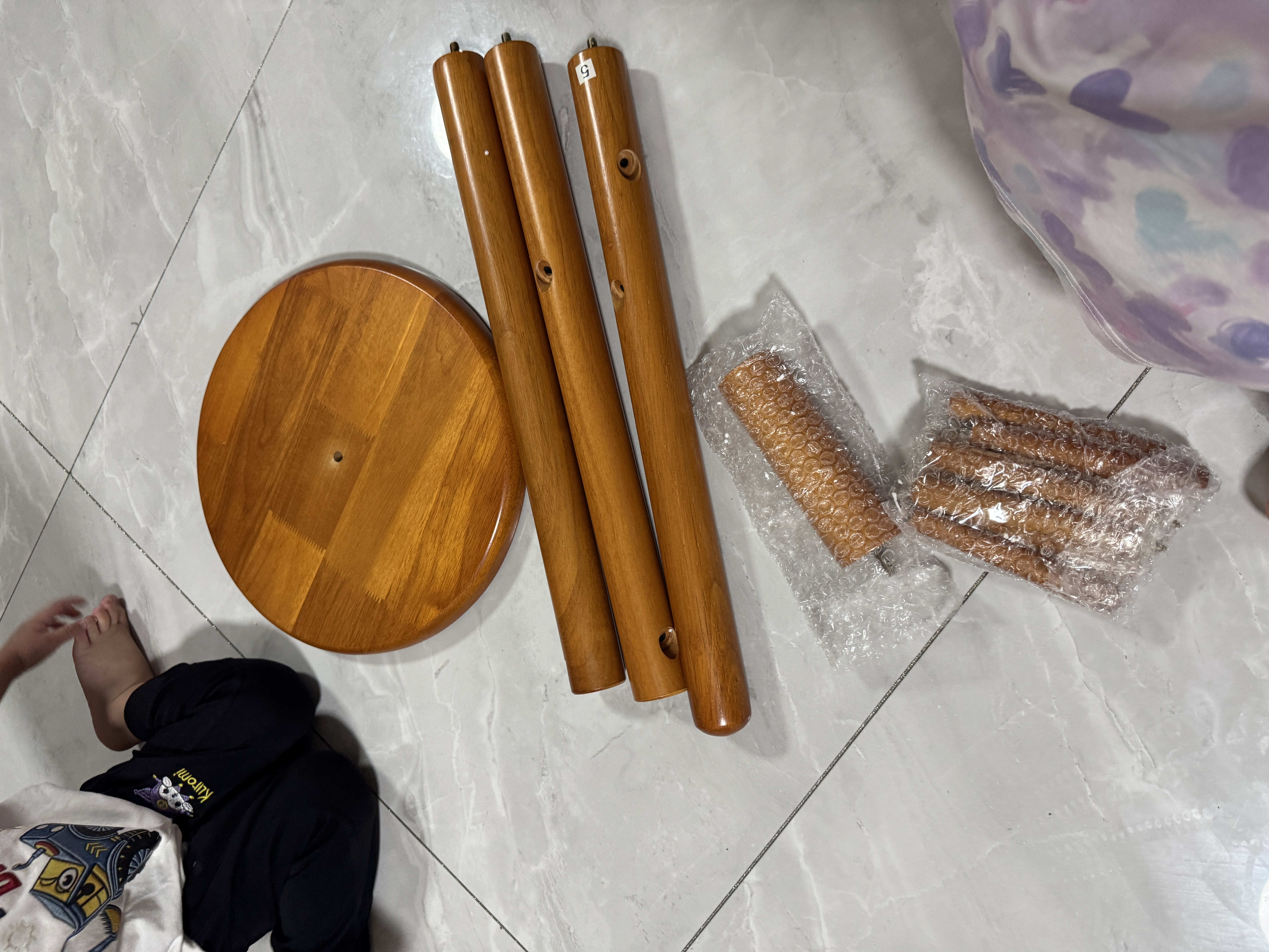 家逸衣帽架实木落地衣架卧室办公挂衣架简易衣架简约多挂钩晾衣服架子 实拍图