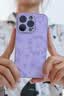 圣图朗液态小羊皮草莓小熊适用iphone17promax苹果15手机壳13新款14plus高级感女12全包16卡通男11保护套 液态小羊皮草莓小熊-草紫色 iPhone 14 Pro 实拍图