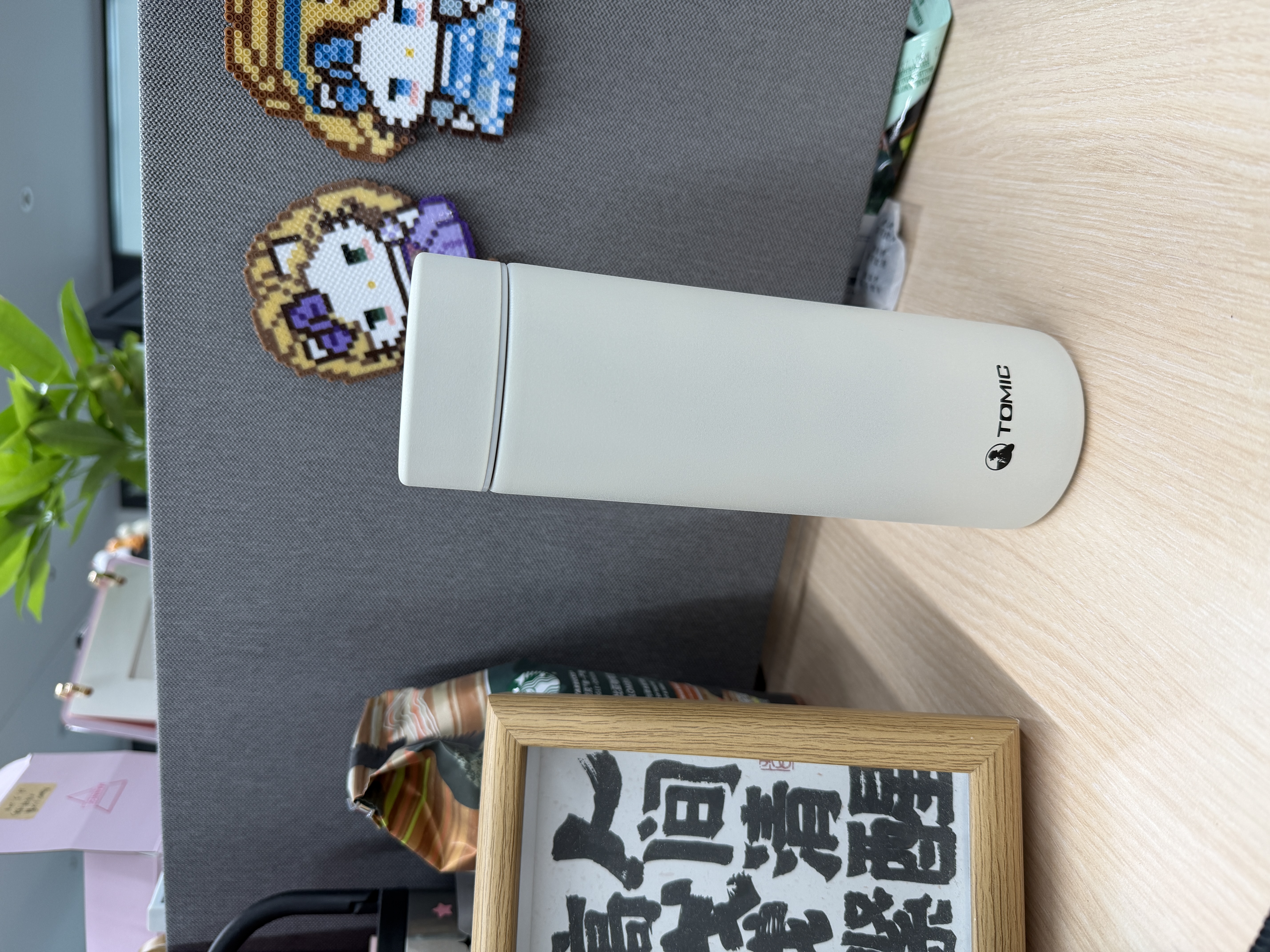 特美刻（TOMIC）商务直杯316内胆不锈钢保温杯定制logo刻字泡茶杯子LPW5B1103-500 实拍图