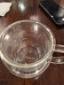 富光花茶杯 男女士茶水分离杯子 双层办公泡茶玻璃杯带把高硼硅水杯 实拍图