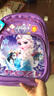 京窈冰雪奇缘女童书包小学生女生儿童书包幼儿园女孩5岁一年级1-3-4-6 小号紫色 (适合1-3年级) 实拍图