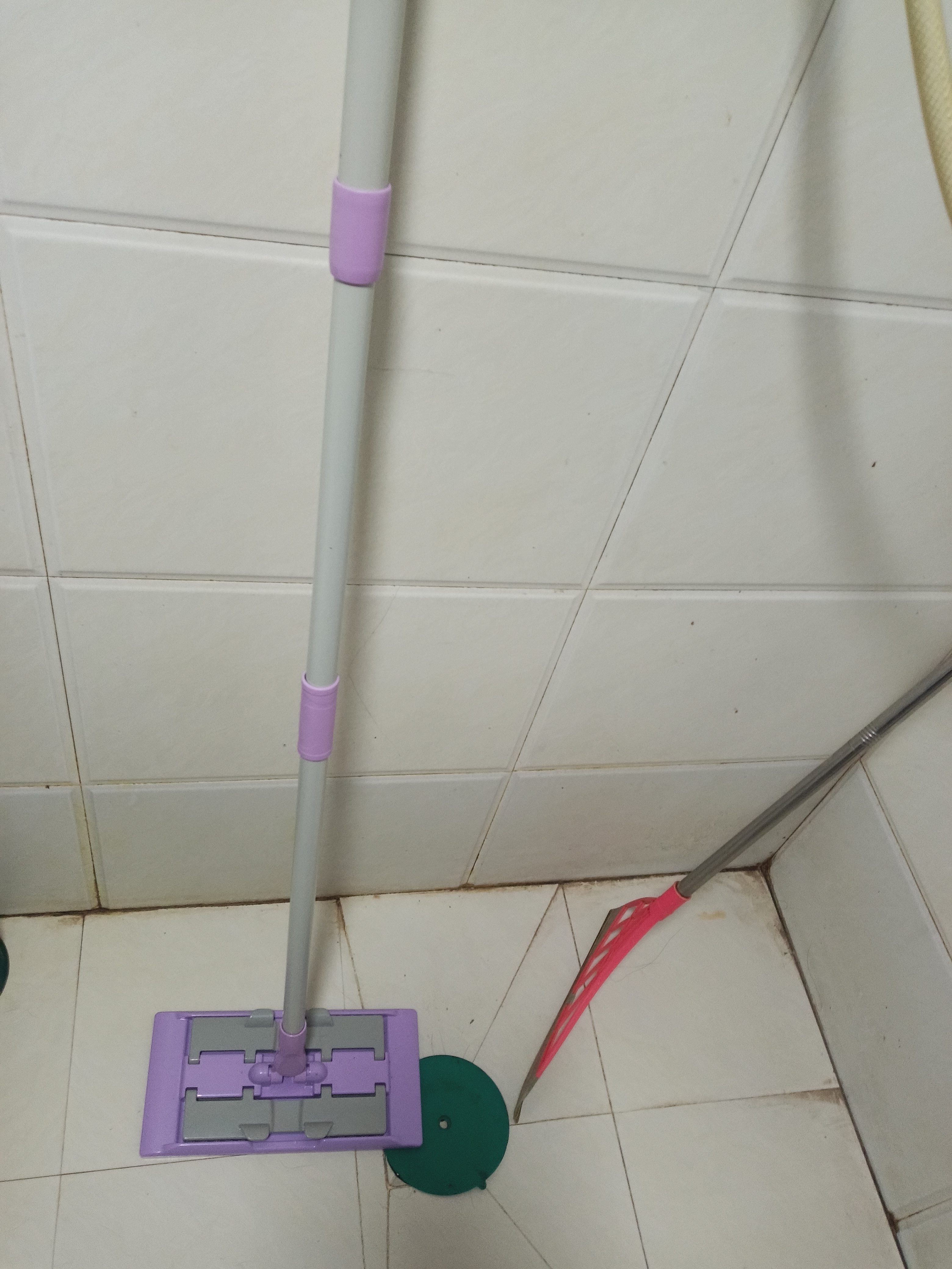 妙洁 夹布平板拖把家用一拖净 办公室木地板干湿两用旋转拖布吸水墩布 夹布平拖 实拍图