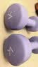 Keep哑铃女士健身家用彩色浸塑环保手铃亚铃全身塑形紫灰色3kg*2 实拍图