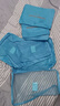 Jidaocook【6件套】旅行收纳袋行李箱整理衣服分装旅游衣物出差内衣收纳包 旅行包加厚6件套【湖蓝色】 实拍图
