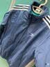 adidas通勤百搭三条纹休闲运动夹克外套男女春秋阿迪达斯三叶草   暗紫罗兰 (推荐选大一码)   2XL 实拍图