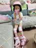 361°儿童轮滑鞋初学者中小学男童女童溜冰鞋闪光轮旱冰鞋套装 粉色S码 实拍图